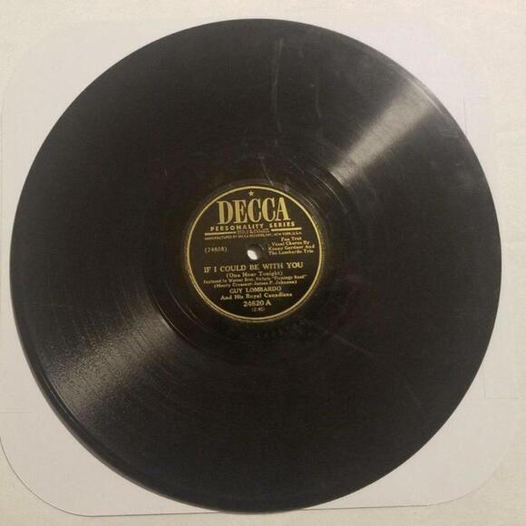 3/$25 Guy Lombardo 78 RPM The Best Time of Day / If I Could Be With You Decca - Picture 1 of 5